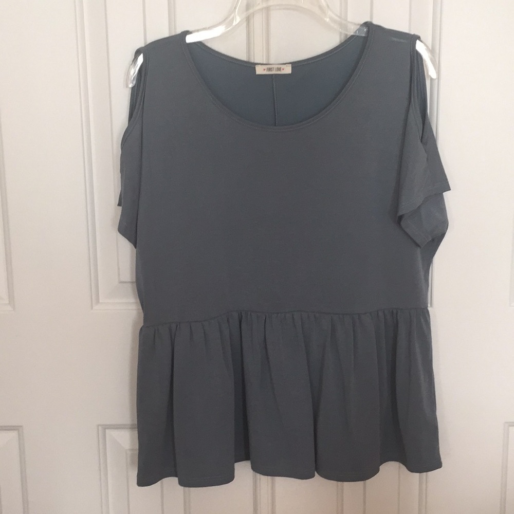 Cold Shoulder Blouse by First Love